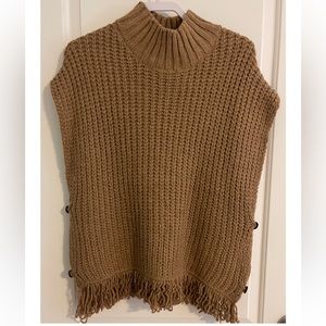 &merci Brown Sleeveless Sweater
